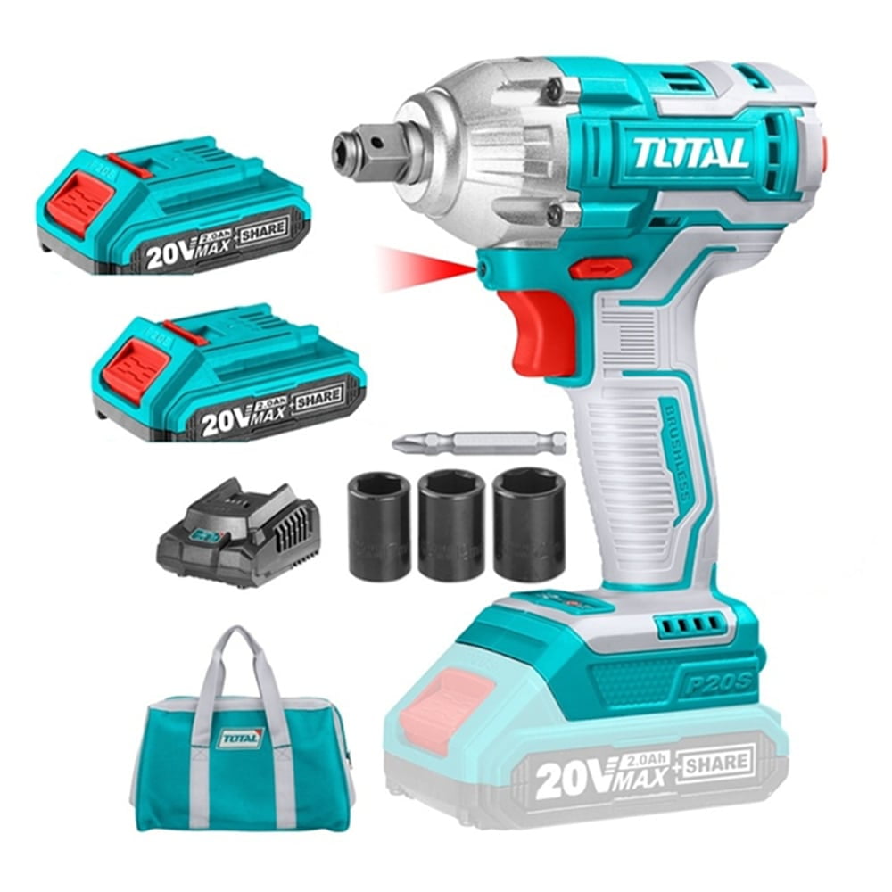Total Tools - Taladro Pistola Llave Impacto Y Atornillador 20v