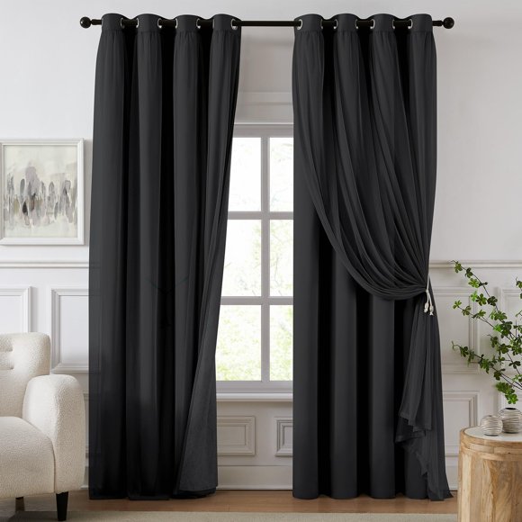 Cortinas Swandream Blackout de Doble Capa 229 cm – Pack de 2