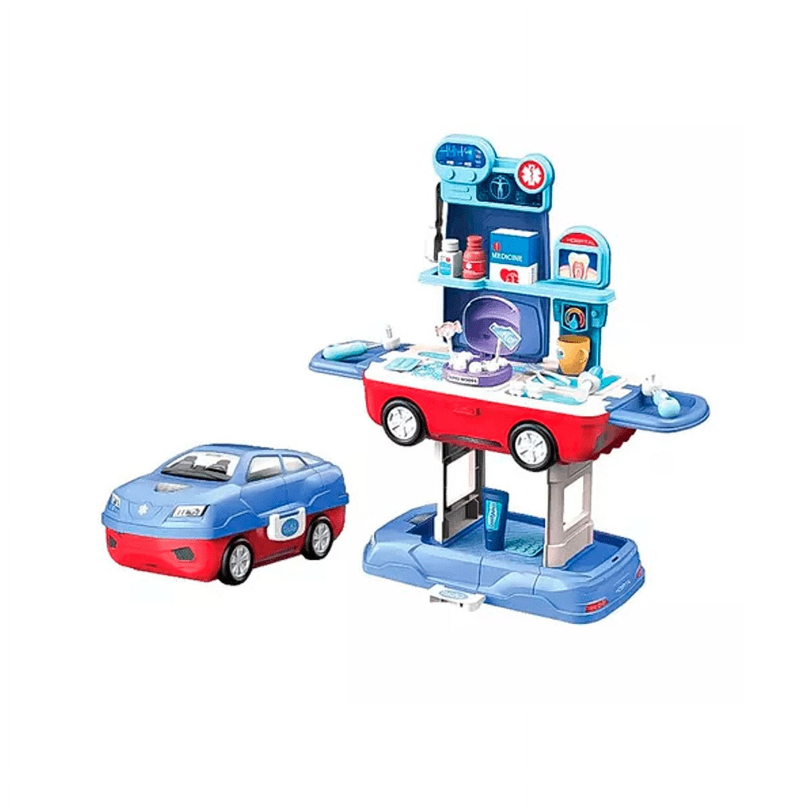 Genérico - Auto Set Consulta Dentista 2 En 1 Juguete 37 Piezas