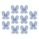 thumbnail image 3 of 20 Piezas De Papel Para Envolver Ramos De Flores, Manualidades De Bricolaje Para Bodas, Día De La Madre, Azul, 3 of 3