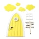 thumbnail image 3 of 1/12 Casa De Muñecas Puerta En Miniatura Accesorio De Decoración De Casa De Muñecas Amarillo, 3 of 5