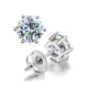 thumbnail image 2 of Aretes de Moissanita 2cttw para Mujer Hombres Color D Claridad VVS1 Aretes de Diamante Studs Aretes de Plata Esterlina S925 Aretes de Moissanita con Certificado, 2 of 9