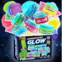 Kit De Slime Que Brilla En La Oscuridad Fun Kidz 1040 Ml Colores Neón