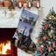 thumbnail image 1 of The Office TV Tema: Calcetines de Navidad, fino lino blanco para colgar en escaleras y chimenea, decoración navideña para el hogar, regalo de Navidad.54cm×38cm, 1 of 5