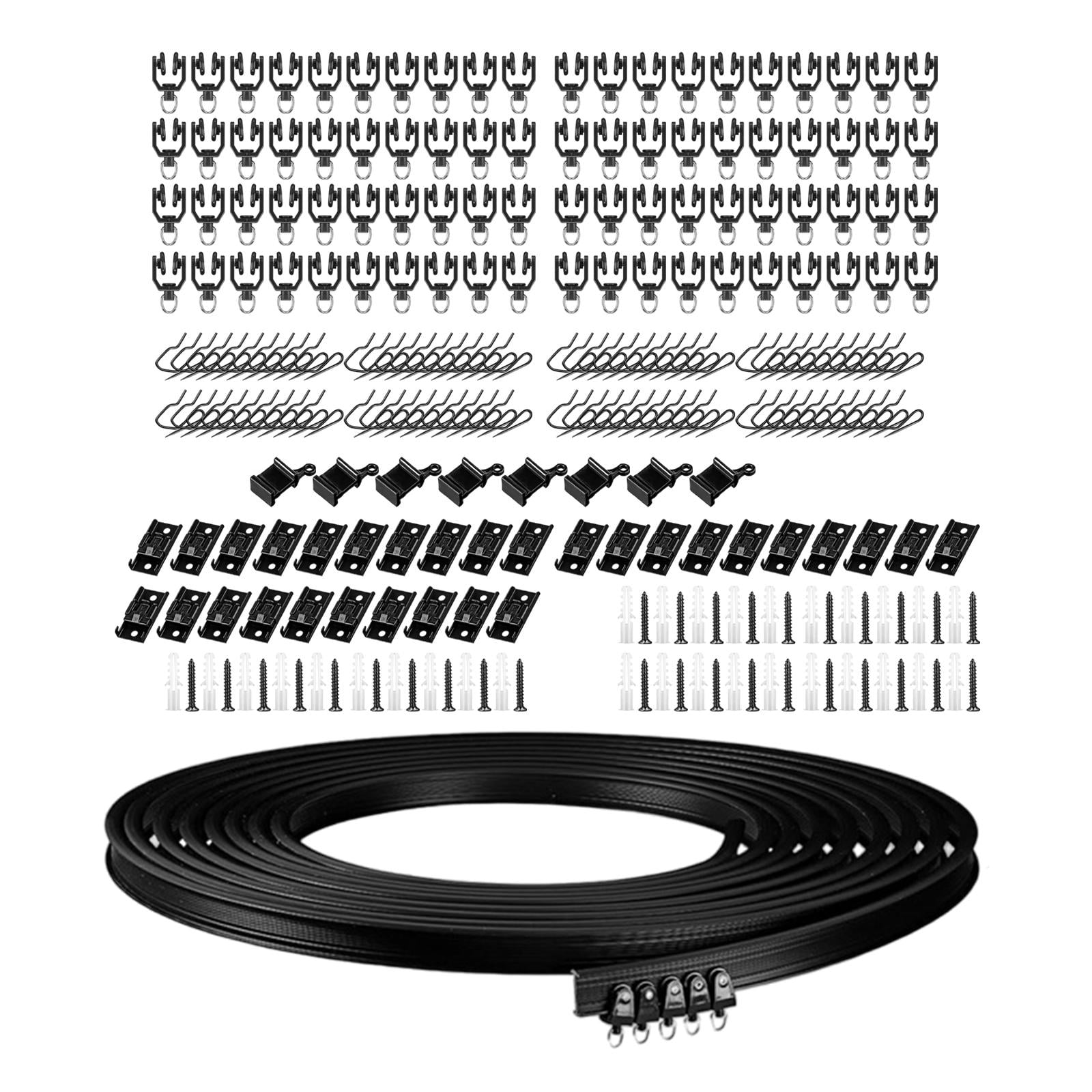 Bothyi - Kits De Rieles De Cortina Flexibles Espaciador De Cortina Para Rv Para Tratamiento De Ventanas Del Hogar 10 Metros