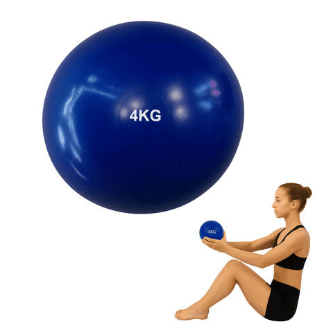 Linea Sport - Balón Medicinal De Silicona 4Kg Antideslizante Sin Rebote Crossfit