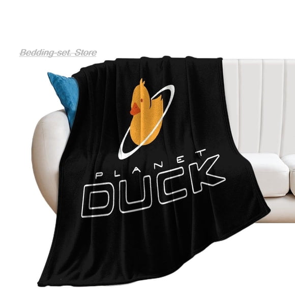 Custom Quackity duck Flannel Blanket Personalized Photo Gift DIY Home Leisure Sofa Blanket Outdoor Portable Blanket Warm Bedding