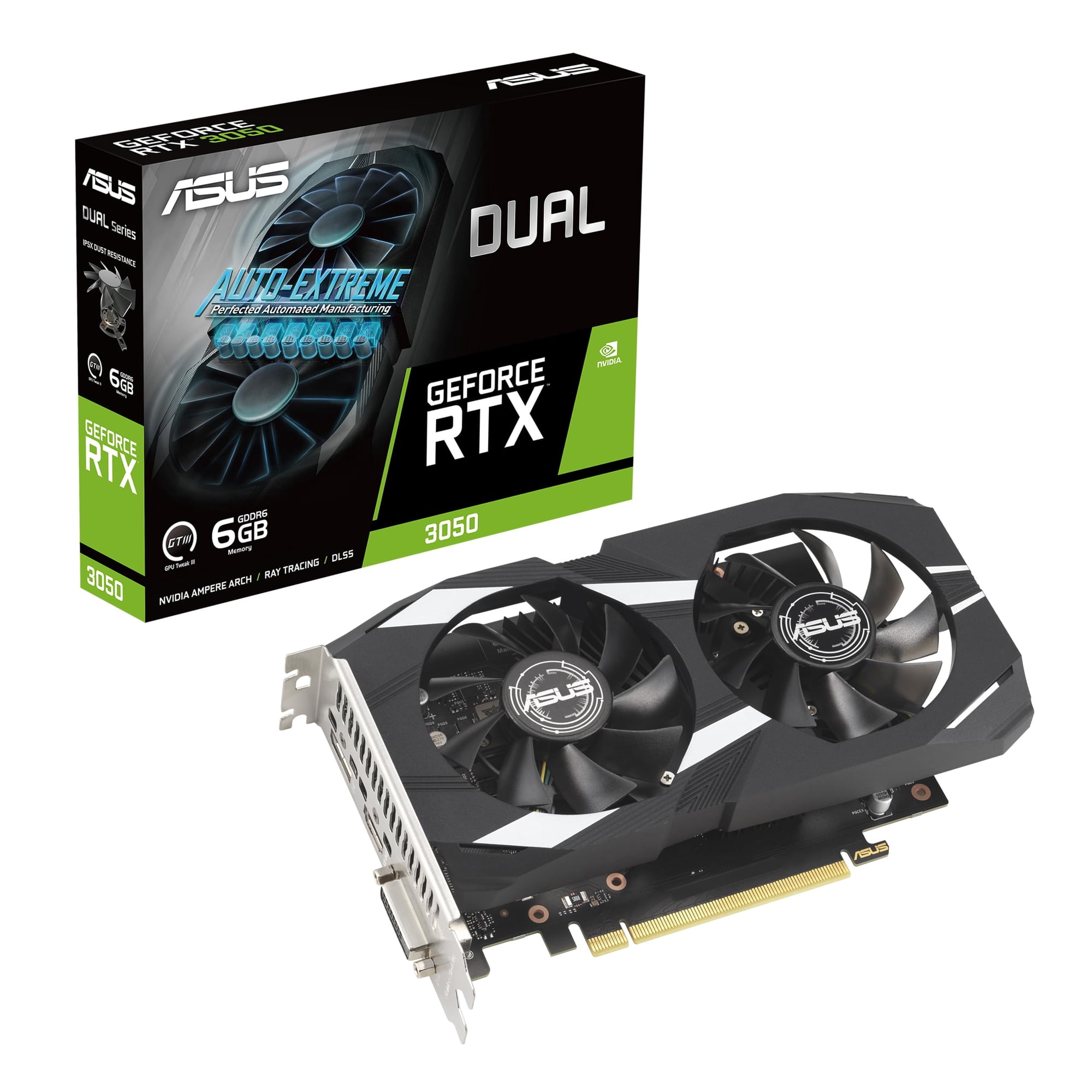 Tarjeta Gráfica Asus Dual Nvidia Geforce Rtx 3050 6gb Gddr6