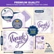 thumbnail image 3 of Tarjetas de agradecimiento decorativas de color morado brillante con sobres, paquete de 24, 3 of 6