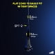 thumbnail image 5 of Cable de extensión Maximm Cable, enchufe plano giratorio de 360° de 10 pies, 5 of 9