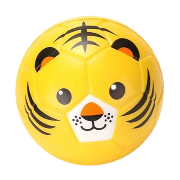 Balón de fútbol para niños, pelota suave de animales, portátil, 6 pulgadas, aprendizaje de fútbol, Mini balón deportivo de fútbol, juguete para juegos Tigre