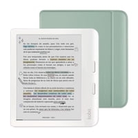 Rakuten Kobo - Lector E Reader Kobo Libra Colour Blanco Con Funda Sleepcover Verde