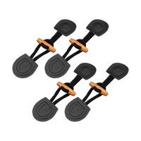 Bothyi - 4 Botones De Cierre De Palanca De Cuerno Para Ropa De Cuero Pu Para Coser Diy Para Chaqueta Negra