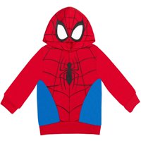 Sudadera Con Capucha Para Niños Pequeños Marvel Avengers Spider-Man Roja 2T