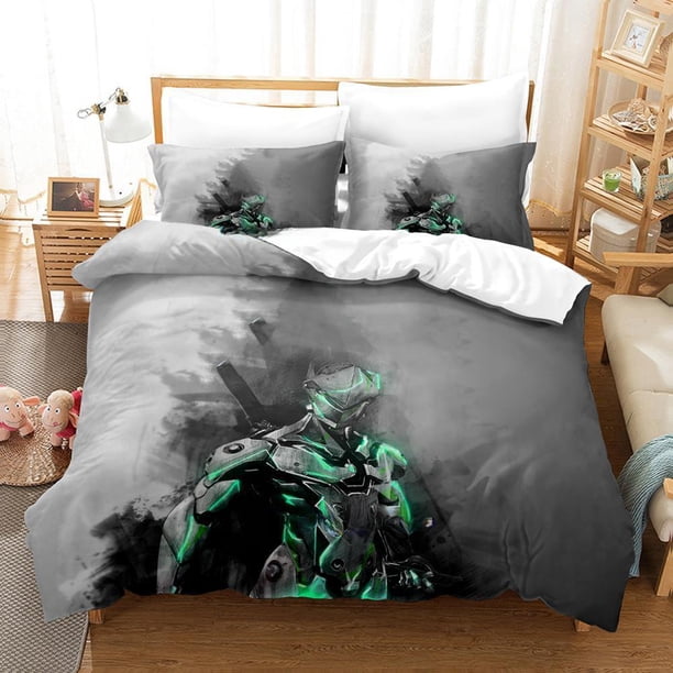New Game Overwatch Genji Bedding Set Single Twin Full Size Bed Set Adult Kid Bedroom Duvet cover Sets Home Textiles Bed Sheets