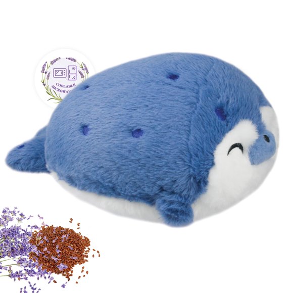 Peluche de foca Ayehe con peso y aroma a lavanda, apto para microondas