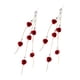thumbnail image 2 of Pendientes Colgantes, Pendientes Florales De Moda, Pendientes Con Dijes Para Mujer, Fiesta De Cumplea?os, Color Rojo, 2 of 5