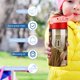 thumbnail image 5 of YouBotella de Agua con Tapa Pop Top de Un Toque, Acero Inoxidable, a Prueba de Fugas, para Deportes, Botella Infantil rosa 12 oz, 5 of 6