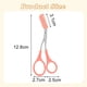 thumbnail image 5 of Tijeras de acero inoxidable de color para cejas con peine, tijeras para recortar cejas, herramienta de maquillaje para recortar cejas, peine, 5 of 5
