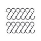 thumbnail image 2 of 12 Ganchos De Metal En Forma De S De 3,6 Pulgadas, Ganchos Para Estante De Ollas De Cocina, Sombreros, Utensilios De Cocina, Color Negro, 2 of 5