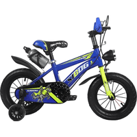 Genérico - Bicicleta Aro 16 Con Ruedas De Aprendizaje Infantil Azul