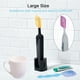 thumbnail image 2 of Paquete de 6 fundas para cepillos de dientes, protectores de silicona para cabezales de cepillo de dientes manuales y eléctricos y maquinillas de afeitar, perfectos para el hogar, viajes, negocios y e, 2 of 7