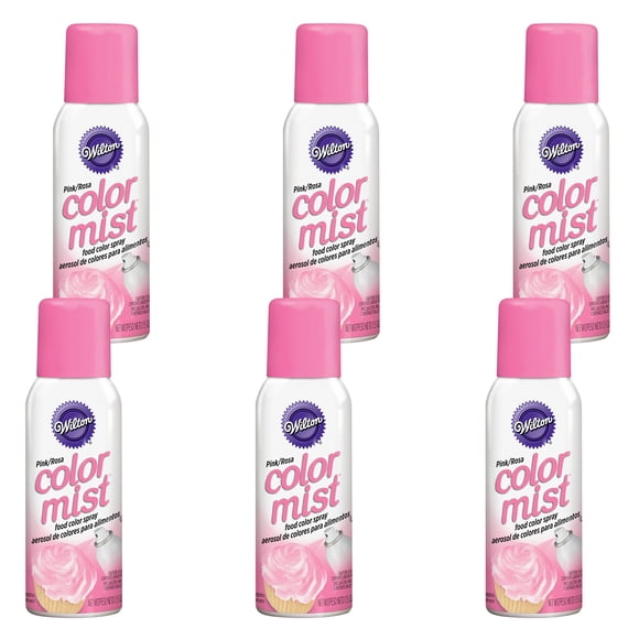 Spray colorante para alimentos Wilton Pink Color Mist, 42 g (paquete de 6)