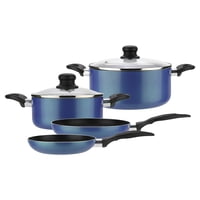 Fantuzzi - Batería De Cocina De Aluminio 6 Piezas Azul Gourmet