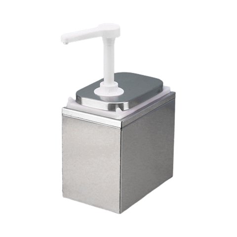 Bothyi - Dispensador Manual De Salsa De Acero Inoxidable Botella De Bomba De Condimentos Para Restaurante