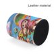 thumbnail image 4 of Rainbow Ruby-theme Cylinder Pen Holder Pencil Organizer with Flannel Lining PVC Leather Material Cardboard Base for study work 10*8CM, 4 of 6