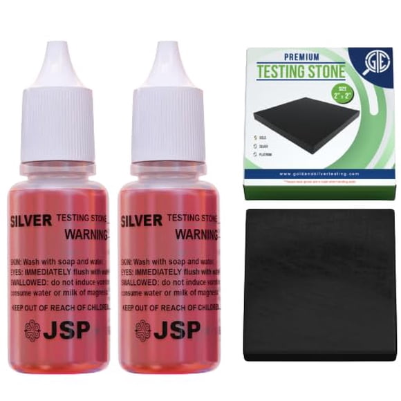 Kit de prueba de joyería GTE piedra de rayado de 5 cm para plata