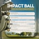 thumbnail image 2 of Entrenador De Swing De Golf Impact Ball Mediana Azul verde, 2 of 5