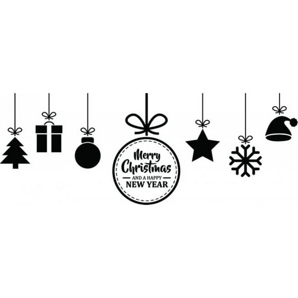 Decomural Hanging Baubles Merry Christmas WS-45420