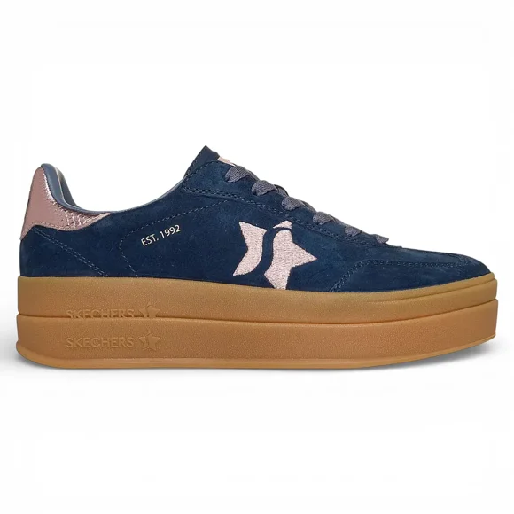 Zapatilla Mujer Academy Hi Elevated Essence Blue Skechers