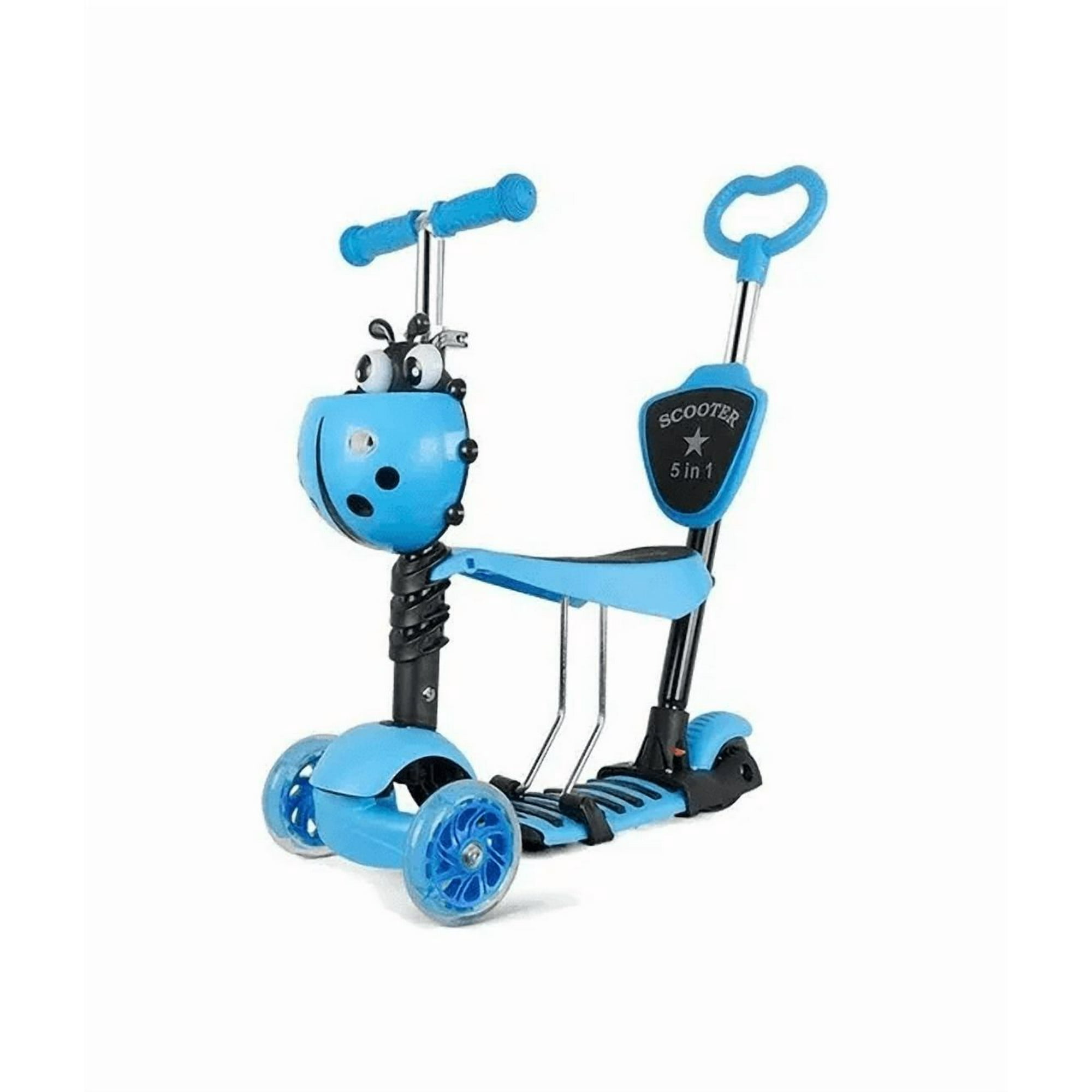 Genérico - Monopatín Scooter En Luz Led Color Celeste