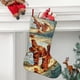 thumbnail image 2 of Flash Man Tema: Calcetines de Navidad, fino lino blanco para colgar en escaleras y chimenea, decoración navideña para el hogar, regalo de Navidad.54cm×38cm, 2 of 5