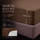 thumbnail image 5 of Juego de cama CozyLux Twin de 5 piezas color marrón con detalle pintuck, 5 of 8
