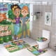 thumbnail image 1 of Juego de Cortina de Ducha Blippi con Alfombras Desmarcar 4 Piezas, 1 of 6