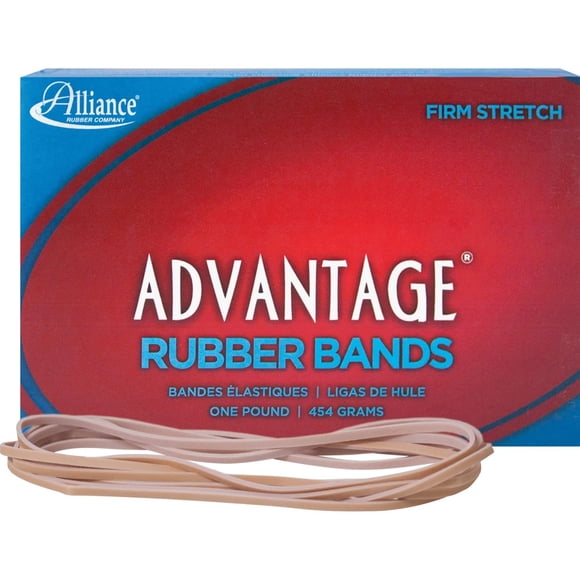 Bandas elásticas Alliance Rubber, tamaño 117B, 454 g, natural