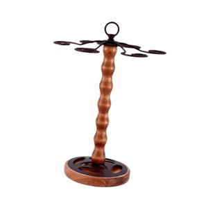 Magideal - Soporte Organizador Para Copas De Vino, Estante De Secado Para Copas De Vino, Base De Madera, Organizador Colgante, Soporte Para Copas De Vino Montado