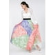 thumbnail image 1 of Falda Larga Plisada con Bloques de Color, 1 of 4