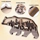 thumbnail image 3 of Decoración mural Honoson Forest Animal Wood Farmhouse Brown, 3 of 7