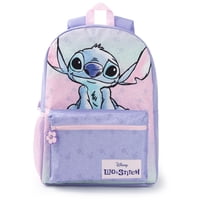 Mochila Disney Lilo & Stitch Para Niñas, Color Morado Y Rosa, 42 Cm