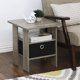 thumbnail image 5 of Mesa auxiliar Furinno Andrey, juego de 2 unidades con cajón para papelera, roble francés, 5 of 6