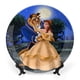 thumbnail image 1 of Bella, la bella y la bestia Plato decorativo de porcelana fina (bone china), plato decorativo de cerámica para hogar, oficina, soporte de pared, platos decorativos para dormitorio - 6 pulgadas (15 cm), 1 of 6