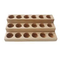 Magideal - Caja De Almacenamiento De Aceites Esenciales De 3 Niveles, Mesa Con 18 Ranuras, Organizador De Esmalte De Uñas, Estante Pequeño, Soporte De Exhibición