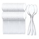 thumbnail image 1 of 100 Cucharas Plasticas Cuchara Postre Cuchara Mini Cucharas Transparentes, 1 of 10