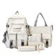thumbnail image 1 of School Bag Female Primary School Students Travel Backpack Men Junior High School High School Students Korean Ins Tide Brand Large Capacity Casual Backpack Five-piece Set, 1 of 5
