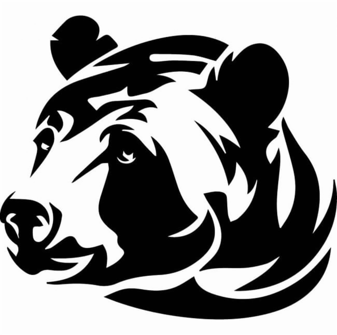 Rienda Libre Graphics - Decomural Bear Head Wild Animals Ws-32608