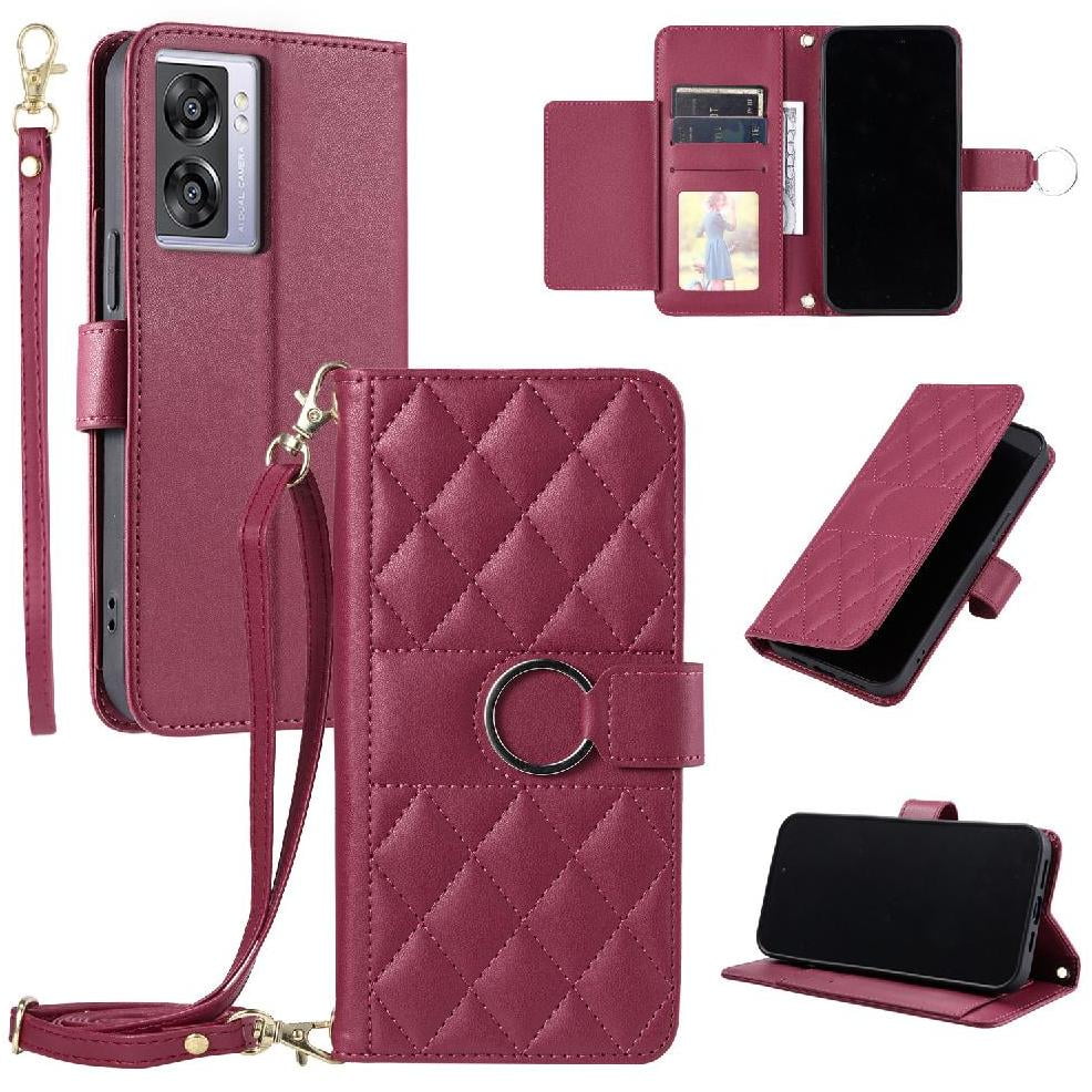 Funda Tipo Billetera Foxdock Para Oneplus Nord N300 – Tapa Abatible Con Correa Para Mujer